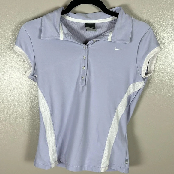 Nike Tops - Nike Dri-Fit Purple Short Sleeve Polo